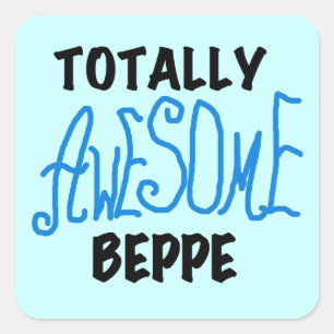 Sticker Carré Tshirts et cadeaux de Beppe totalement géniaux