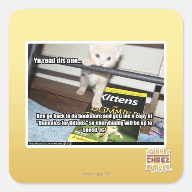 Sticker Carré Tu es rouge, dis-en un. (Devant)