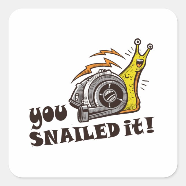 Sticker Carré Tu l'as bien fait (Devant)