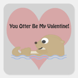 Sticker Carré Tu Veux Être Ma Saint-Valentin