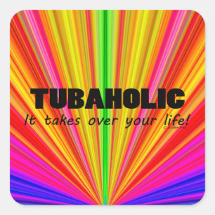 Sticker Carré Tubaholic