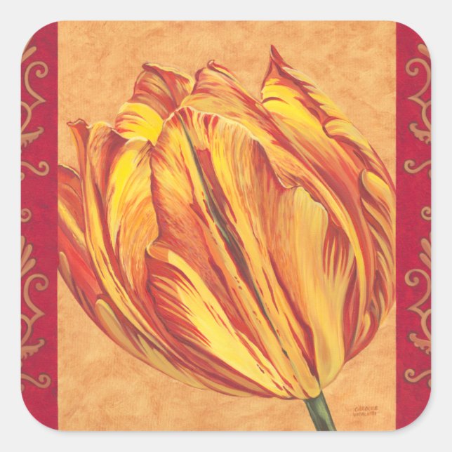 Sticker Carré Tulip Power I (Devant)