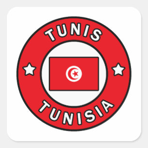 Sticker Carré Tunisie