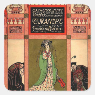 Sticker Carré Turandot, un opéra de Puccini