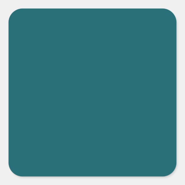 Sticker Carré Turquoise foncé (Devant)