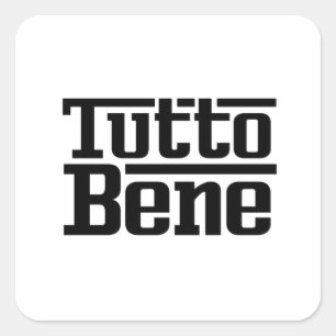Sticker Carré Tutto Bene