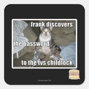Sticker Carré TV Childlock