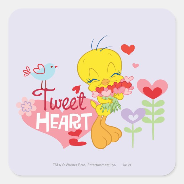 Sticker Carré Tweet Heart (Devant)