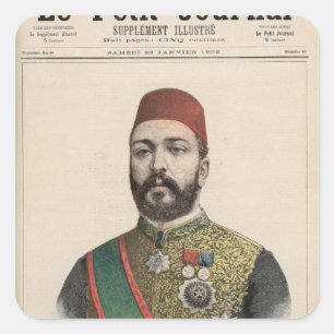 Sticker Carré Twefik Pasha Khedive d'Egypte