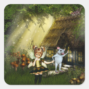 Sticker Carré Twilight Fairy Haven