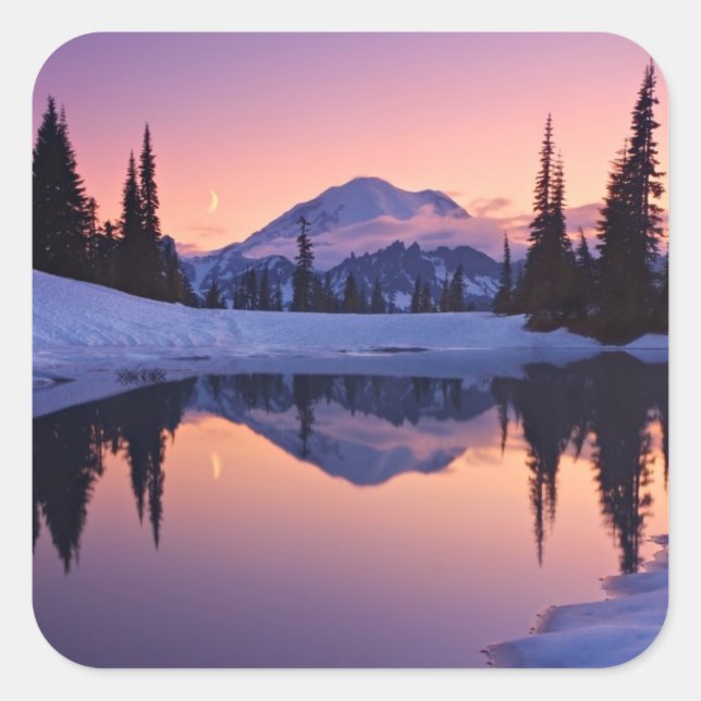Sticker Carré Twilight, Tarn et Crescent Moon (Devant)