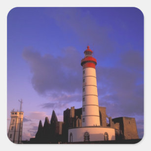 Sticker Carré UE, France, Bretagne, Finistère, Saint Mathieu,