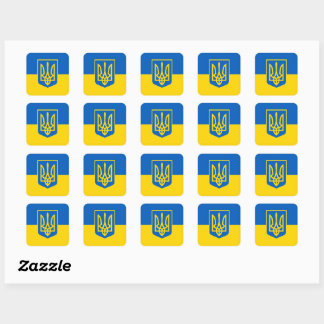 Sticker Carré Ukraine, Ukraine