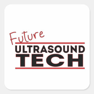 Sticker Carré Ultrasound Tech