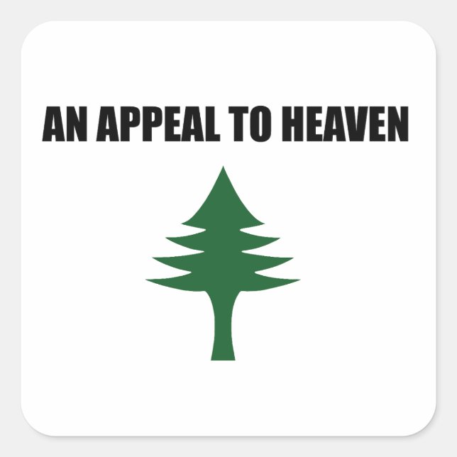 Sticker Carré Un appel au drapeau du ciel, le drapeau de l'arbre (Devant)