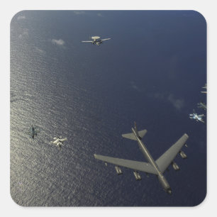 Sticker Carré Un avion Stratofortress B-52 de l'US Air Force 2