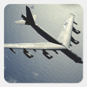 Sticker Carré Un B-52 Stratofortress en vol