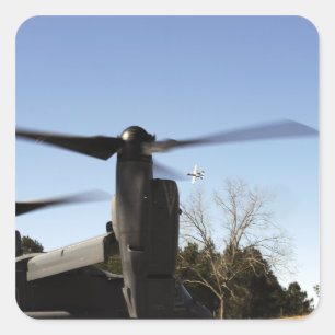 Sticker Carré Un balbuzard CV-22 dispose à décoller