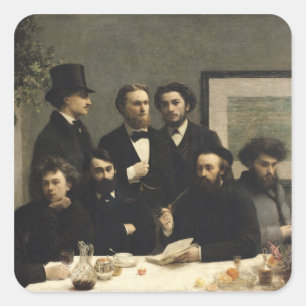 Sticker Carré Un coin du Tableau, 1872