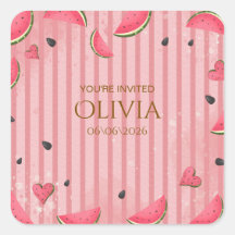 Un dans un Carton d'Invitation pour Premier Annive