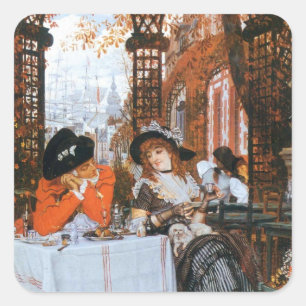 Sticker Carré Un déjeuner romantique