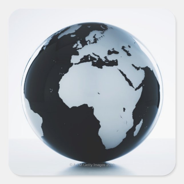 Sticker Carré Un globe (Devant)