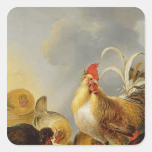 Sticker Carré Un groupe de fermiers, 1643