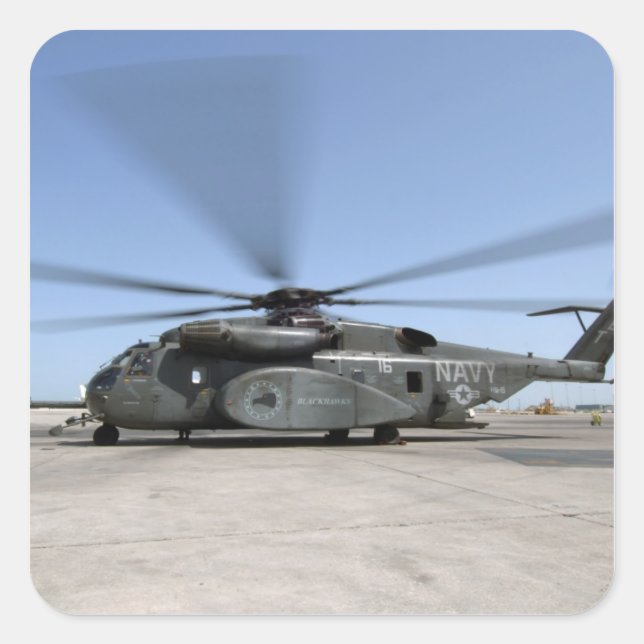 Sticker Carré Un hélicoptère Sea Dragon MH-53E (Devant)