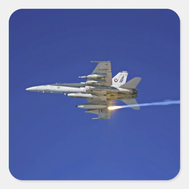Sticker Carré Un Hornet F/A-18C (Devant)