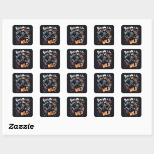 Sticker Carré Un os pour être squelette sauvage