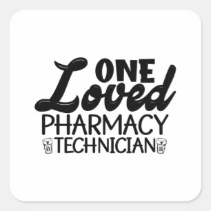 Sticker Carré Un Technicien En Pharmacie Aimé Médecine Pharmaceu