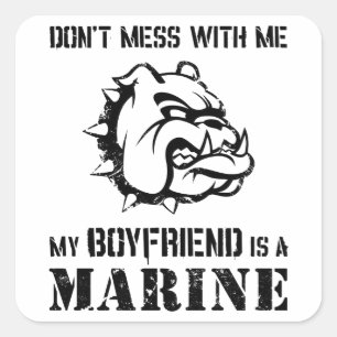 Sticker Carré Une amie de Marine