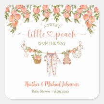 Une Baby Shower Douce Comme un Petit Pêche sur une