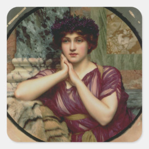 Sticker Carré Une beauté classique, 1901 (huile sur toile)