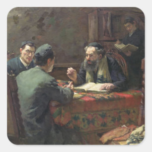 Sticker Carré Une discussion théologique, 1888
