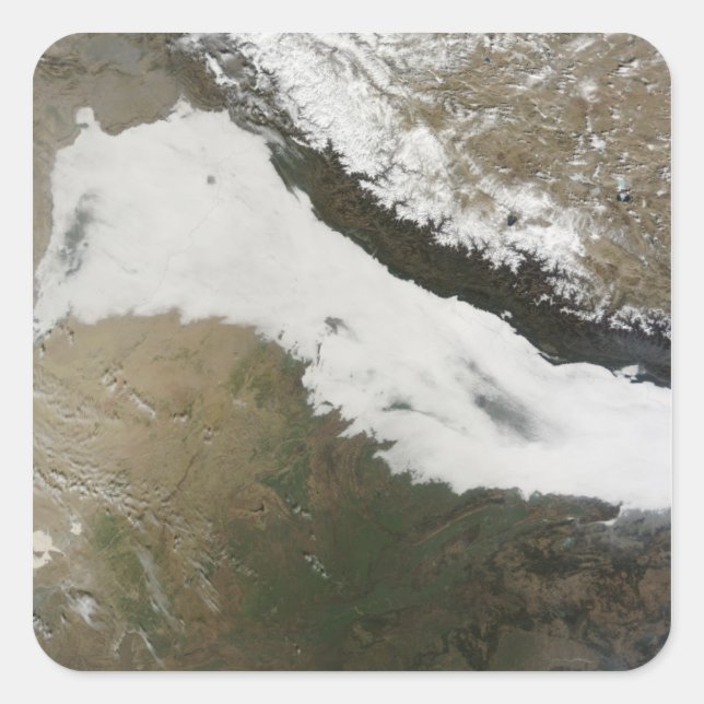 Sticker Carré Une épaisse rive de nuages bas (Devant)