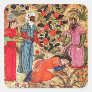 Sticker Carré Une femme en proie au Sultan