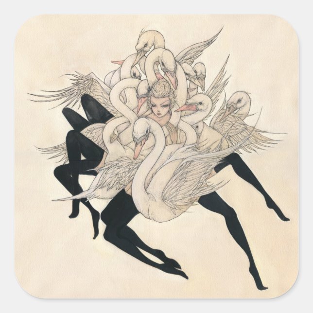 Sticker Carré Une lamentation (Devant)