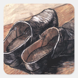 Sticker Carré Une paire de cloches en cuir - Van Gogh