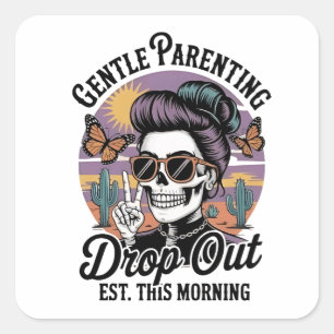 Sticker Carré Une Parentalité Douce Est. Ce matin