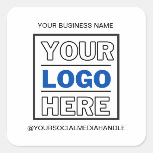 Sticker Carré Une ronde professionnelle personnalisée de marque 