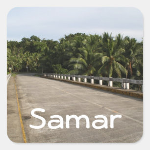 Sticker Carré Une route sur Samar