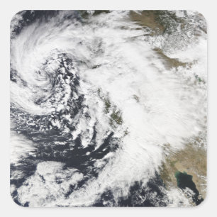 Sticker Carré Une série de fortes tempêtes avec des vents violen
