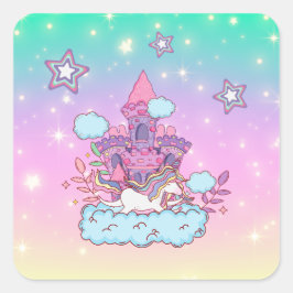Sticker Carré Unicorn Party Collection!