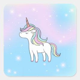 Sticker Carré Unicorn Party Collection!