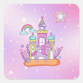 Sticker Carré Unicorn Party Collection!