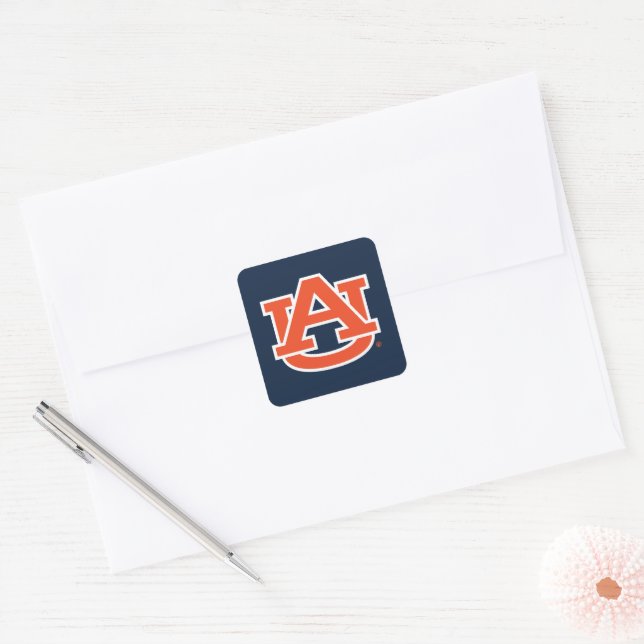 Sticker Carré Université d'Auburn | Auburn UA Logo (Enveloppe)