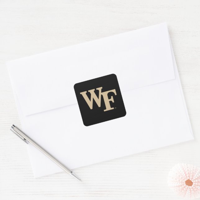Sticker Carré Université Wake Forest | WF (Enveloppe)