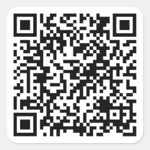 Sticker Carré URL personnalisée du code QR
