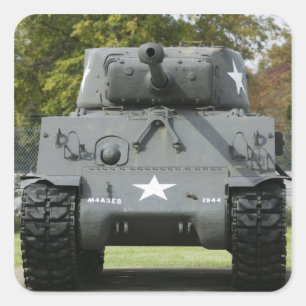 Sticker Carré USA, Kentucky, Fort Knox : Patton Museum of